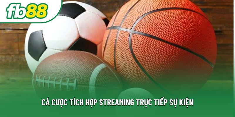Cá cược tích hợp streaming trực tiếp sự kiện Cá cược tích hợp streaming trực tiếp sự kiện