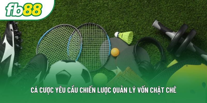 Cá cược yêu cầu chiến lược quản lý vốn chặt chẽ Cá cược yêu cầu chiến lược quản lý vốn chặt chẽ